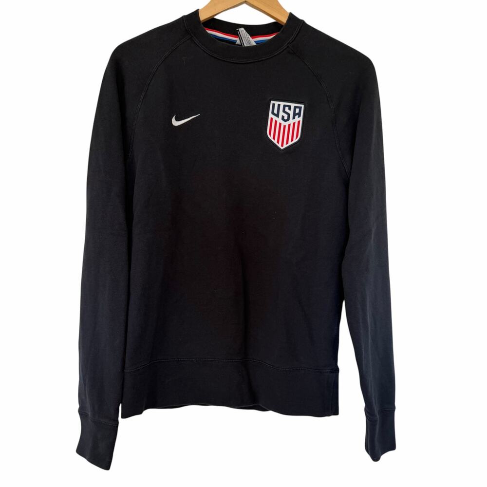 Nike Black US National Team Crewneck Sweatshirt Sz S
